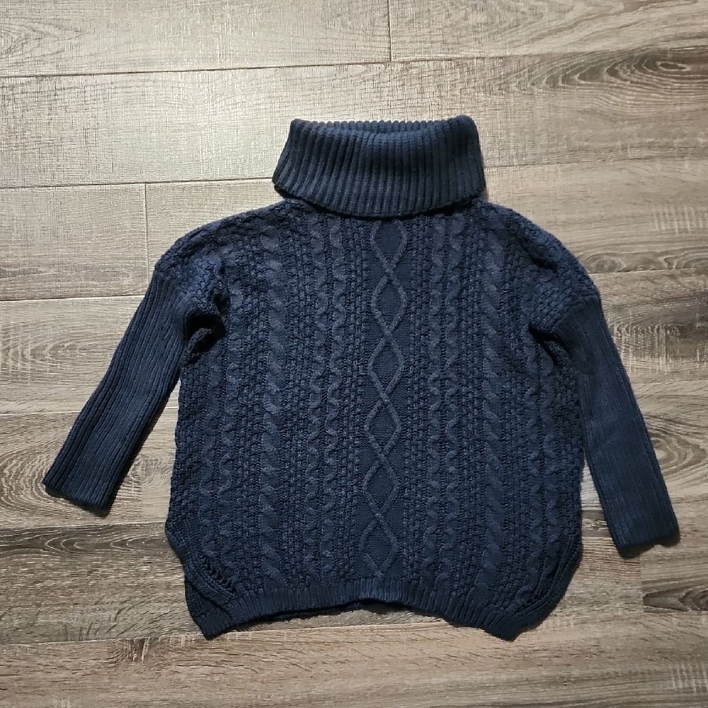 💋 ECURY navy Cable Knit fishermans Sweater 💋